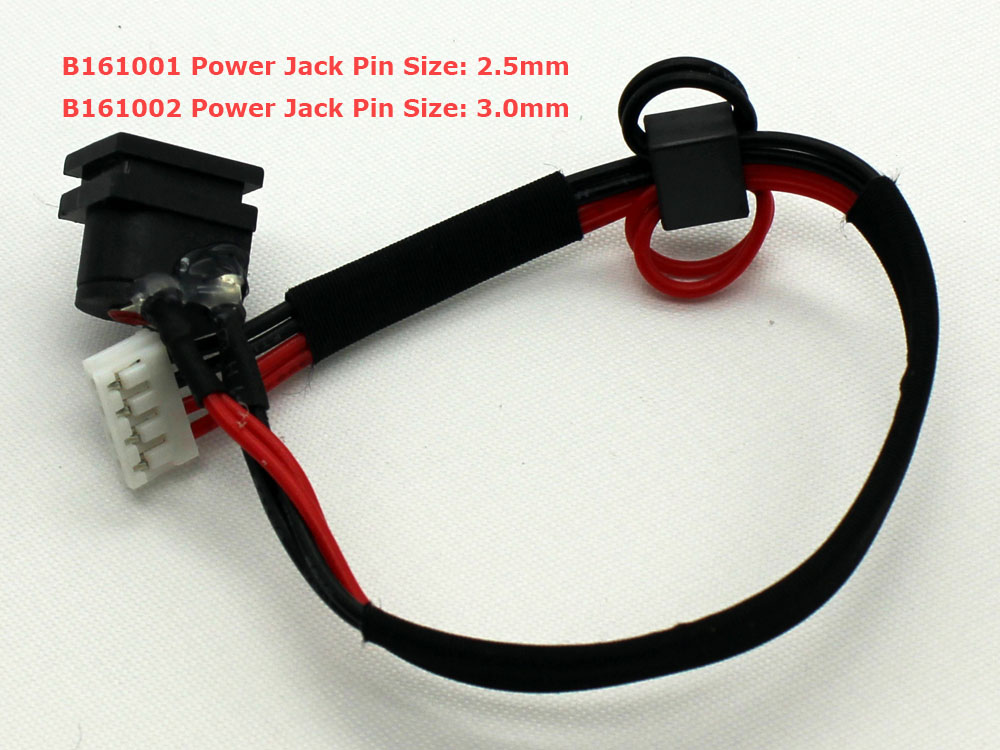 (image for) Toshiba Satellite A100 A105 Tecra A7 V000922070 V000922060 2.5mm 3.0mm Pin AC DC Power Jack Socket Connector Charging Port DC IN Cable Wire Harness